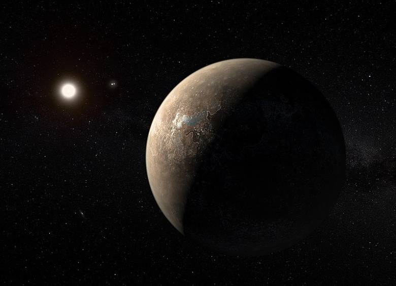 Dibujo de cómo podría ser Proxima Centauri con su planeta a donde enviaría nave la Nasa. Foto ESO/M. Kornmesser