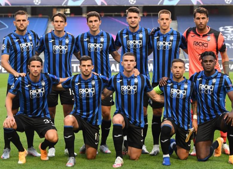 Este fue el equipo que alineó Atalanta en el último juego que disputó en la Champions League. FOTO TOMADA DE TWITTER @Atalanta_BC