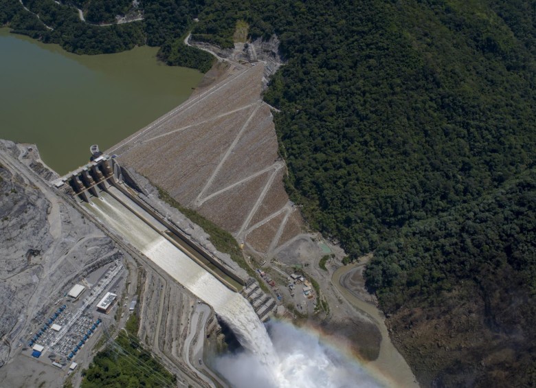 La presa de Hidroituango llegó a la cota 435 metros sobre el nivel del mar. FOTO JOSÉ LUIS ARANGO