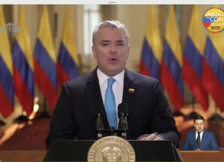 El presidente Iván Duque no podrá volver a hacer alusión en sus redes sociales a sus creencias religiosas. FOTO: Colprensa