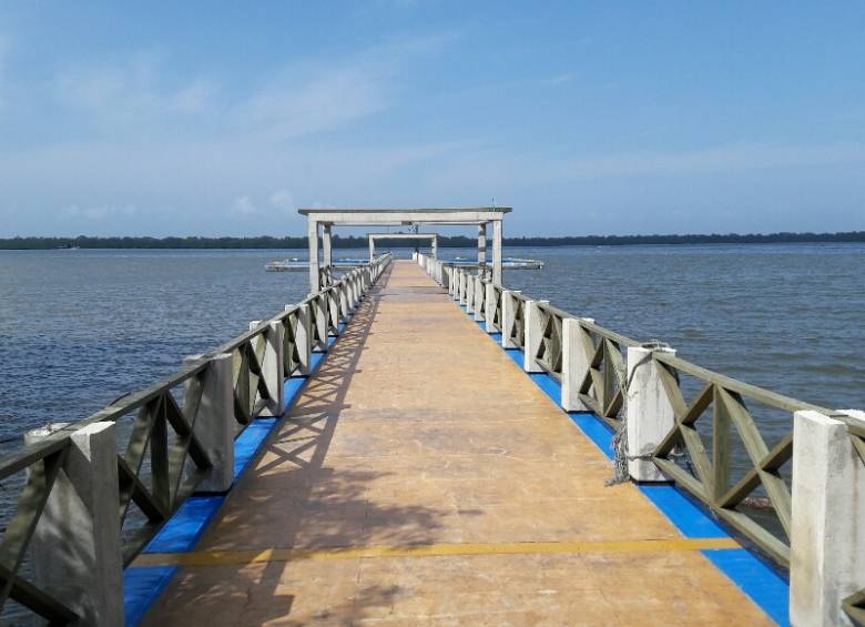 El nuevo muelle se adentra en el mar para facilitar las operaciones de las motonaves de pasajeros y carga liviana. FOTO Cortesía 