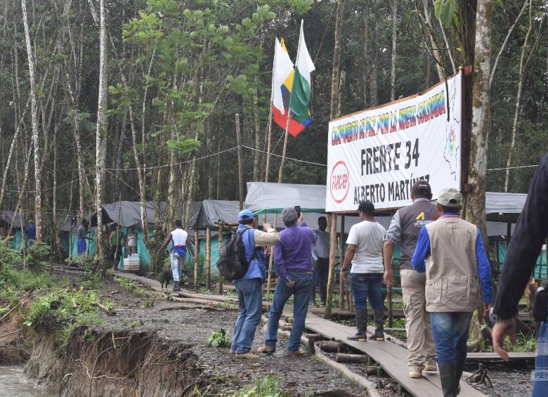 Así se ve el punto de concentración en Vigía del Fuerte. Foto Cortesía Gobernación