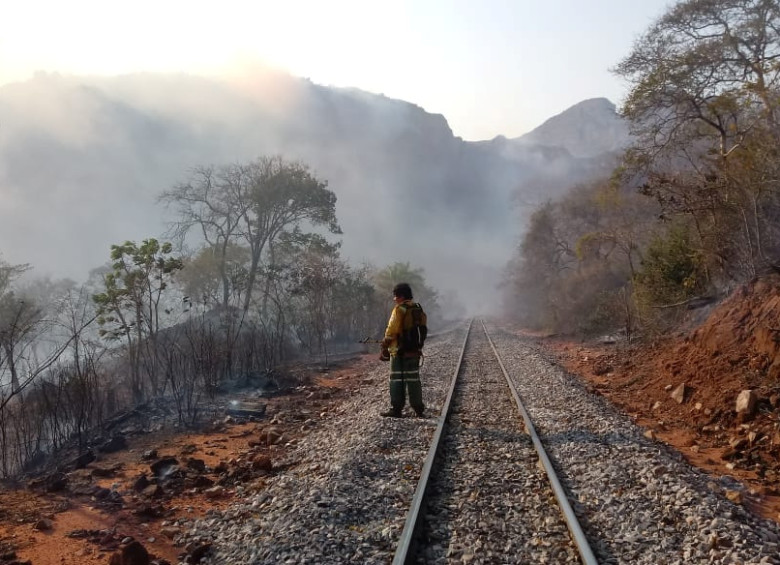 Incendio forestal en Bolivia. FOTO: REUTERS