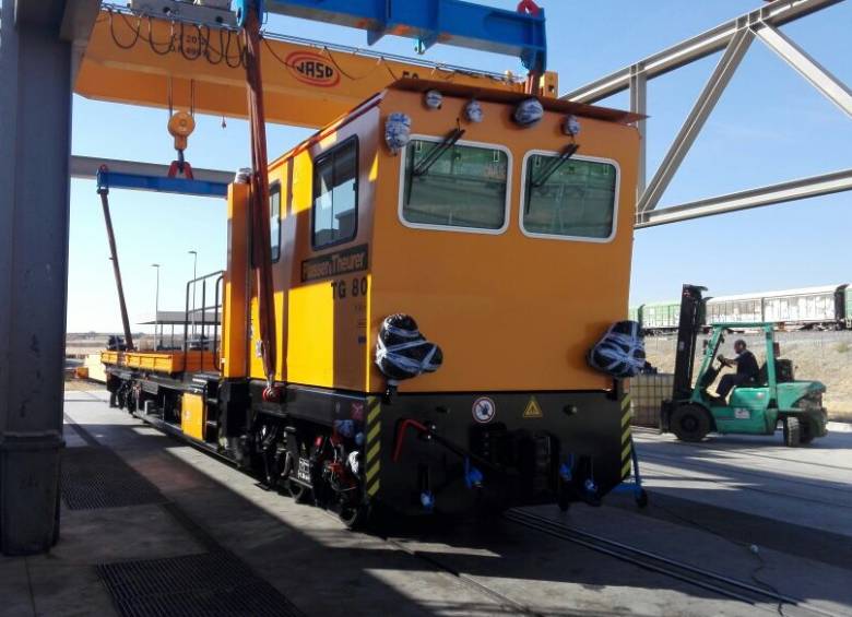 La locomotora Fse usará para el mantenimiento de las líneas. Foto Cortesía
