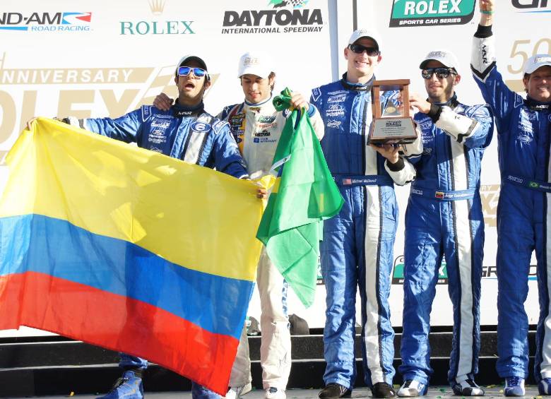 Gustavo Yacamán se siente orgulloso de representar al país en las 24 Horas de Daytona, el fin de semana. FOTO cortesía Daytona 24.