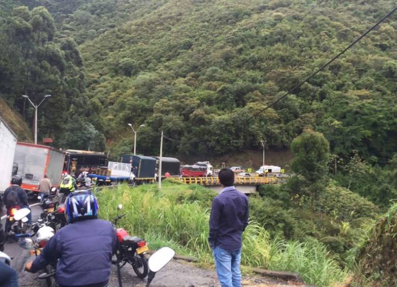 Así lucía la Autopista en la mañana de este lunes. FOTO CORTESÍA