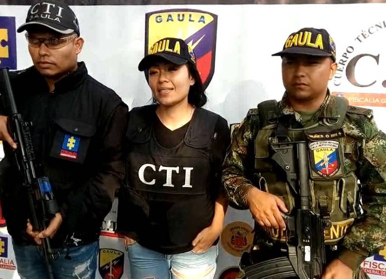 Yuri López Jiménez, esposa del futbolista Fredy Hinestroza de Rionegro Águilas. FOTO CORTESÍA FISCALÍA