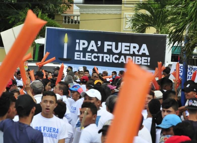 Liquidación de Electricaribe estuvo precedida de protestas de usuarios. FOTO cortesía elpilon.com.co