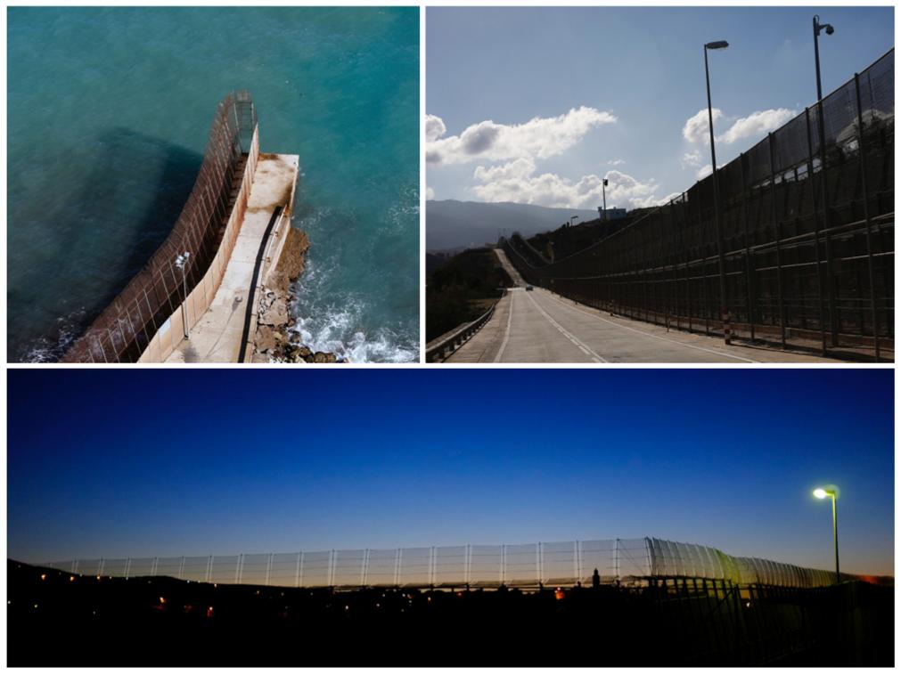 Imágenes de la barrera fronteriza que separa Marruecos de Melilla, el enclave norteafricano de España. FOTO REUTERS