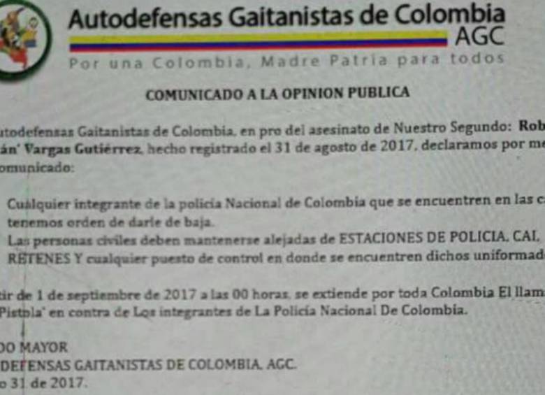 “Urabeños” desmienten venganza por la muerte de “Gavilán”