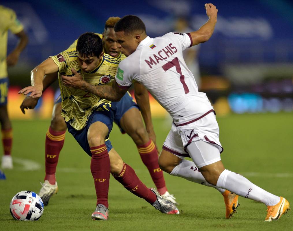 Stefan Medina fue otro de los jugadores con gran desempeño en el este partido contra Venezuela Foto: AFP