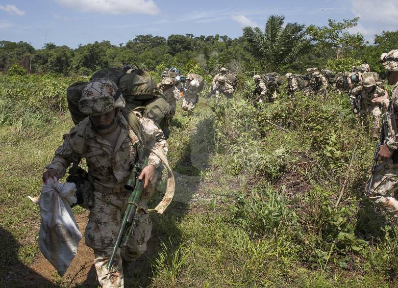 Usualmente, para solucionar los problemas en la región de Catatumbo, el Gobierno ha optado por enviar más Fuerza Pública. FOTO: Julio César Herrera