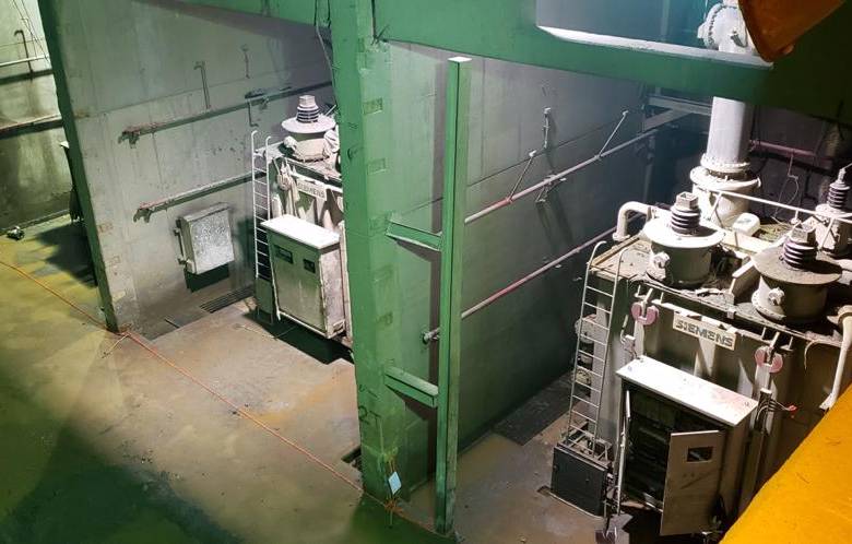 Cada uno tiene una altura de cuatro metros y un peso de 110 toneladas al momento de su instalación. FOTO CORTESÍA EPM