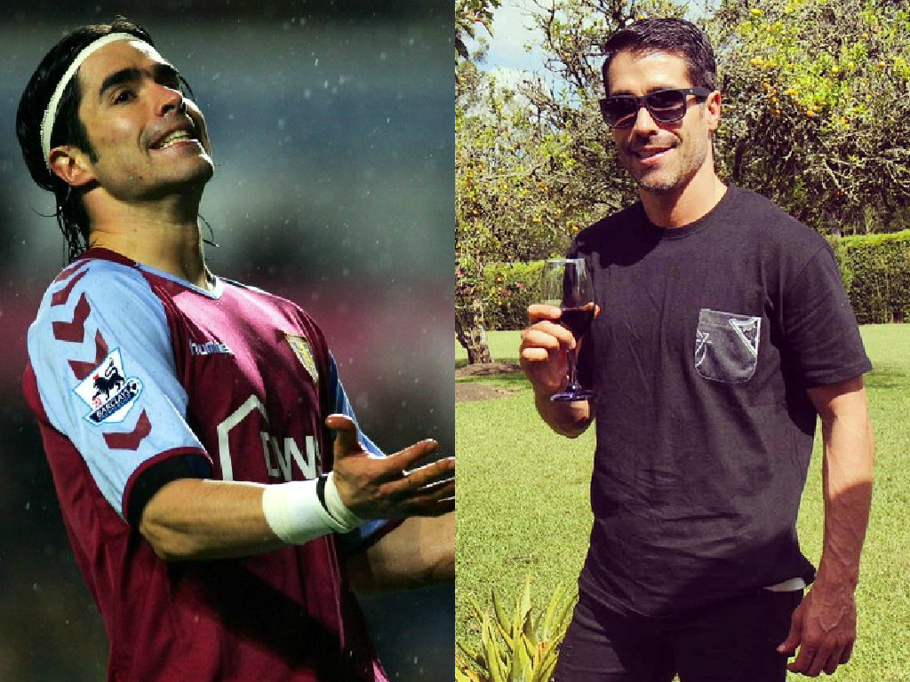 Juan Pablo Ángel también lució el pelo largo cuando jugó para el Aston Villa, ahora luce esta imagen. FOTOS Instagram Juan Pablo Ángel y AFP