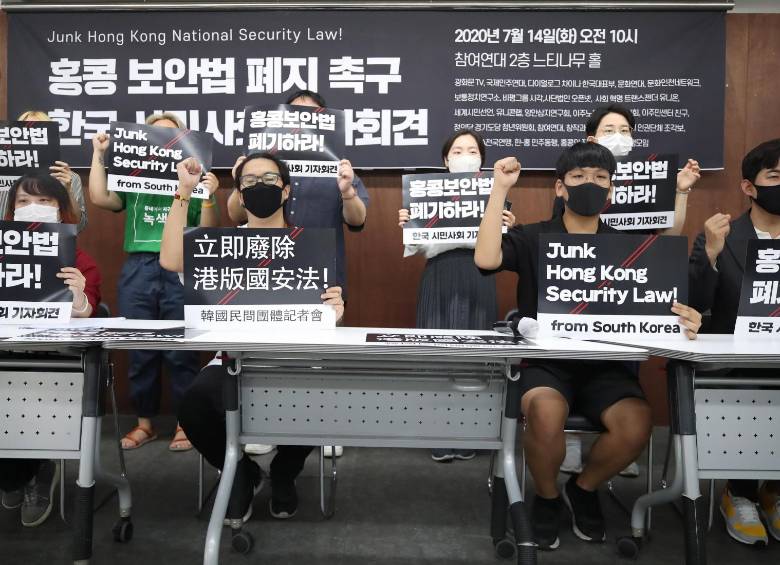 Hong Kong ha sido escenario esta semana de nuevas protestas contra la Ley de Seguridad. FOTO EFE