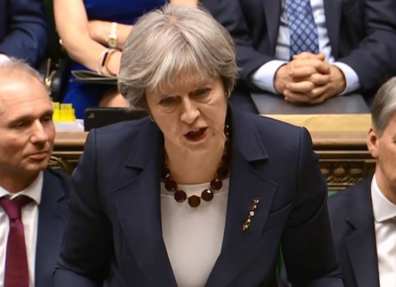 Theresa May, primera ministra. FOTO AFP