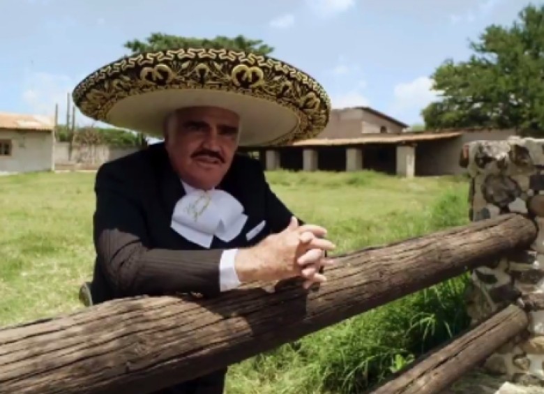 Vicente Fernández grabó este corrido en su rancho en México. FOTO Cortesía