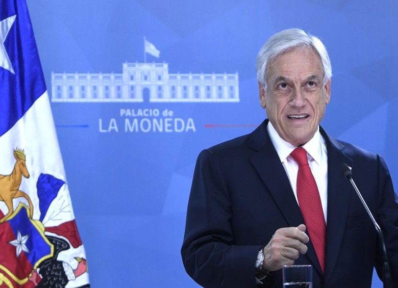 Sebastián Piñera, presidente de Chile. FOTO AFP