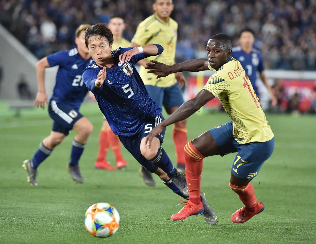 Con más falta de precisión que buen fútbol concluyó el primer tiempo para Colombia. Foto: AFP
