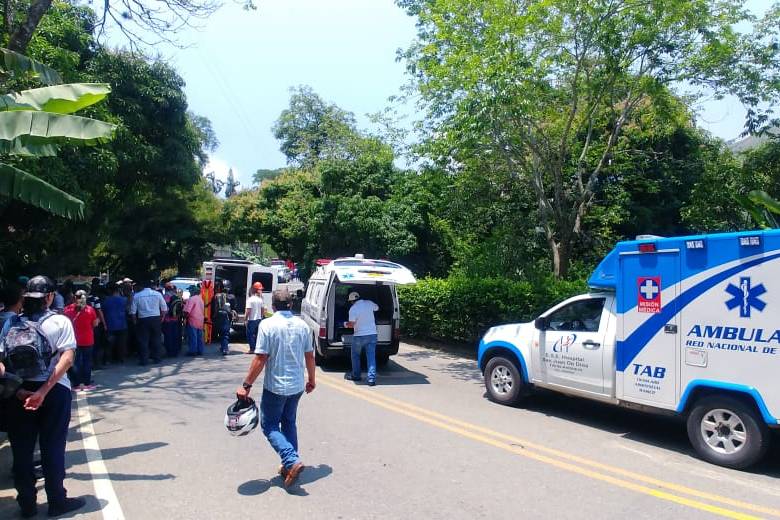 El accidente ocurrió en jurisdicción del municipio de Titiribí, suroeste antioqueño. FOTO: CORTESÍA