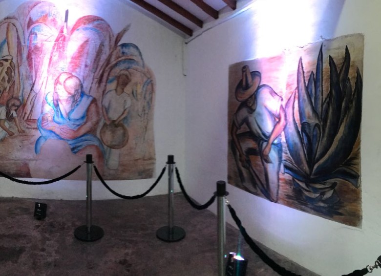 Los murales en el garaje. FOTO Cortesía Alcaldía de Envigado.