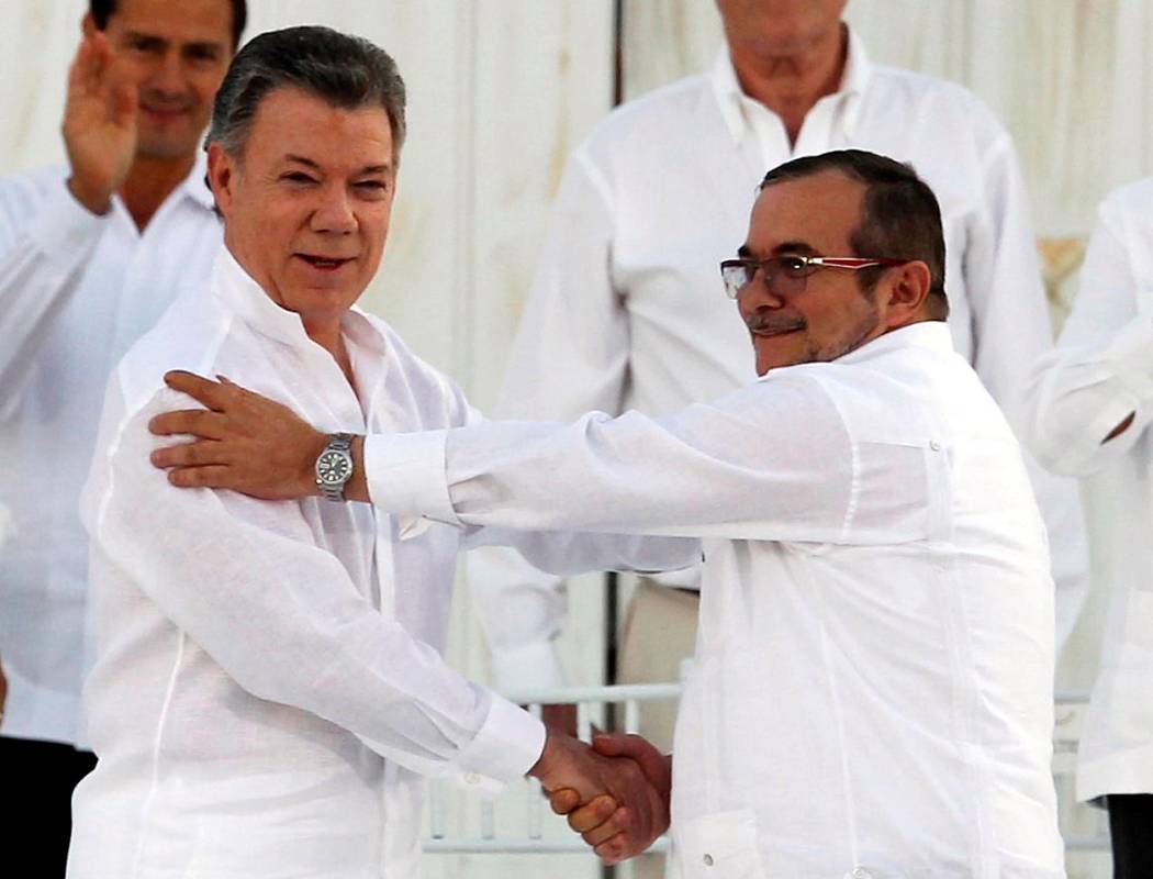 El 26 de septiembre pasado en Cartagena se firma el acuerdo final entre Las Farc y el Gobierno Nacional. Foto: Donaldo Zuluaga
