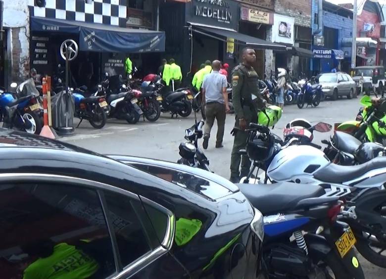 Sector La Bayadera, barrio Jesús Nazareno, de Medellín. FOTO CORTESÍA POLICÍA METROPOLITANA