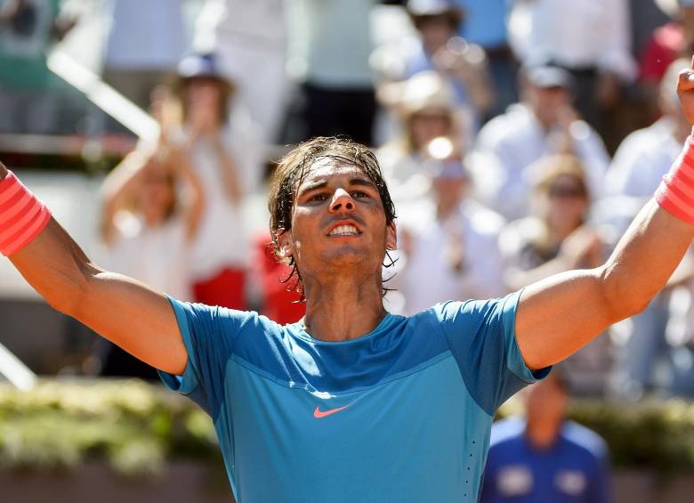  Rafael Nadal se colocó por séptima vez en la final del torneo de Madrid con una victoria por 7-6 (3) y 6-1 ante el checo Tomas Berdych. FOTO AFP
