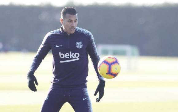 Jeison Murillo llega a Barcelona cedido por el Valencia hasta final de temporada. FOTO BARCELONA