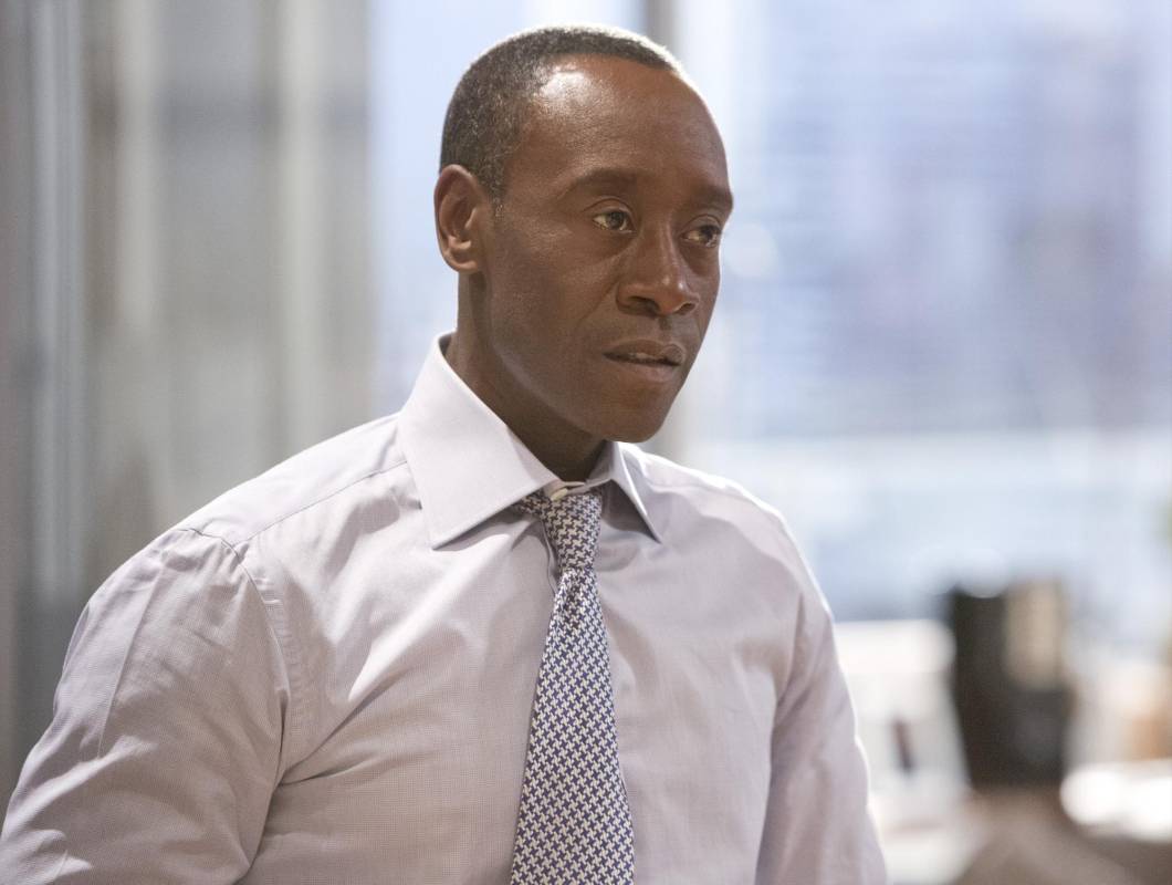 Don Cheadle está nominado como mejor actor de serie comedia por su papel en House of lies. FOTO AP