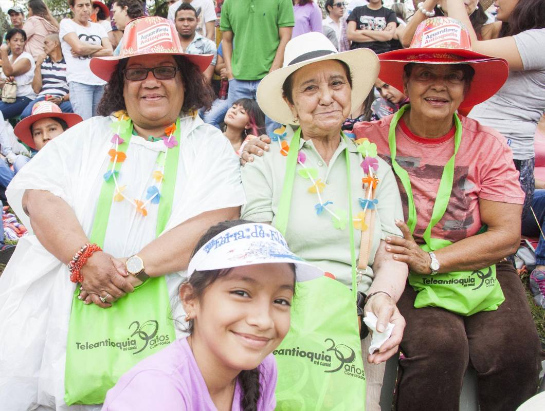 Asistentes al Desfile de Silleteros. FOTO MARIO VALENCIA.