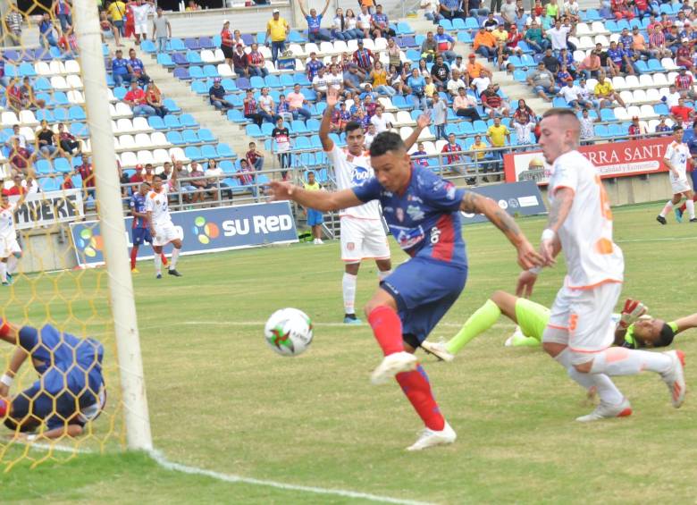 Envigado no se pudo traer un buen resultado de Santa Marta y cayó frente al Unión Magdalena. FOTO colprensa