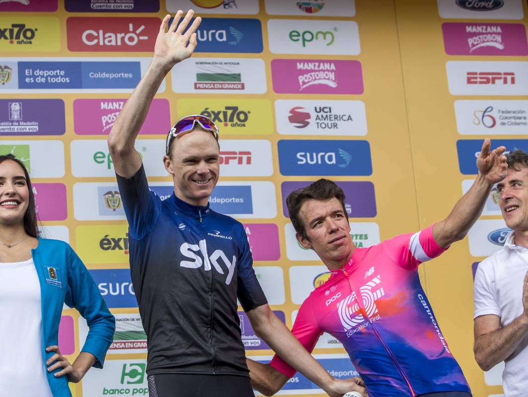 Con la victoria de Nairo Quintana y el título de Miguel Ángel López terminó el Tour Colombia 2.1 que se corrió en Antioquia y contó, entre otros, con la presencia del cuatro veces campeón del Tour de Francia, Chris Froome. FOTOS MANUEL SALDARRIAGA Y JUAN ANTONIO SÁNCHEZ.