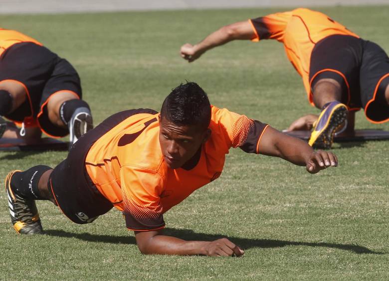 Fáber Cañaveral espera hacer con Envigado su mejor temporada en el fútbol criollo. FOTO Jaime Pérez.