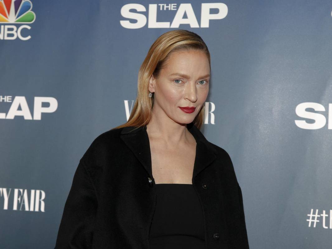 Uma Thurman apareció este lunes en el estreno de la serie The Slap. FOTO AP