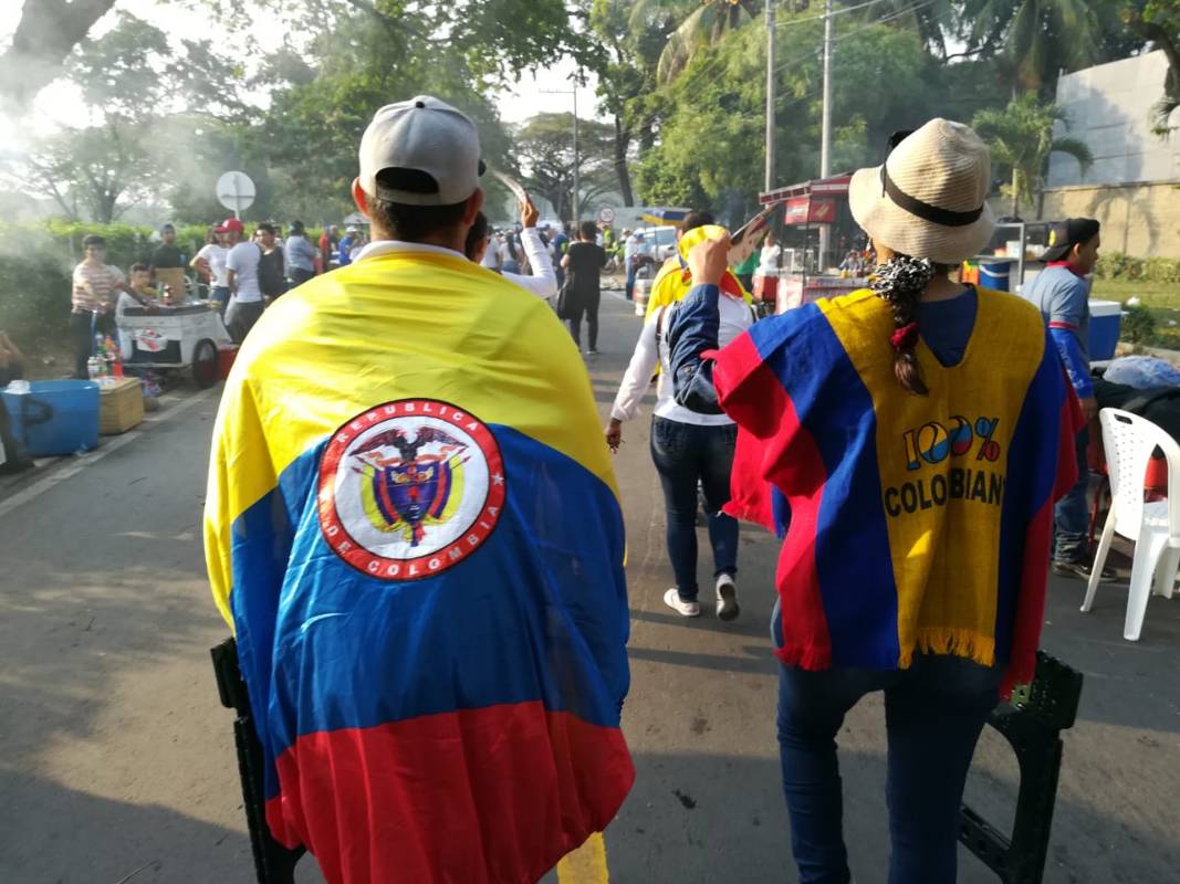 Las autoridades que esperan una asistencia de 250.000 personas en un espacio que puede recibir unas 500.000 personas Foto: Manuel Saldarriaga.
