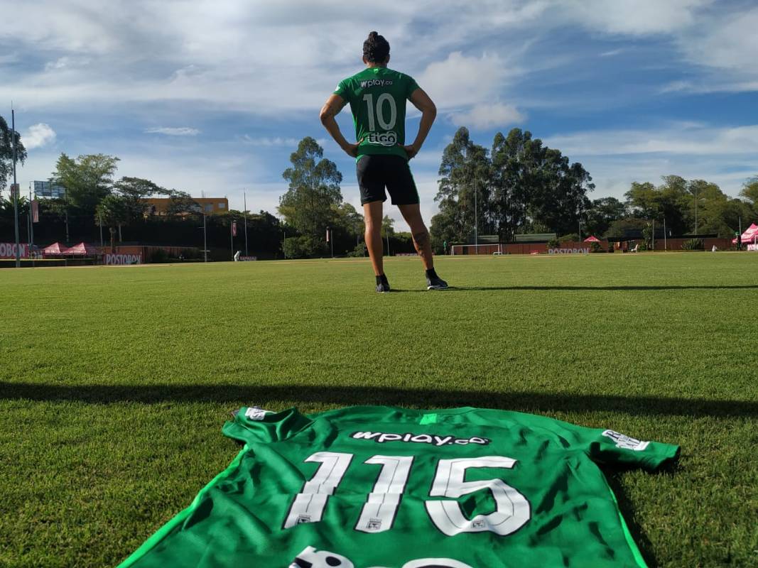 Desde muy temprano, Diego Braghieri, Sebastián Gómez, Baldomero Perlaza y Juan David Cabal llegaron a las instalaciones del Nacional para reanudar los entrenamientos luego de 115 días de aislamiento. Foto: Cortesía
