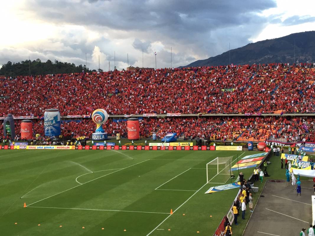 El Atanasio con un marco espectacular desde bien temprano. FOTO CORTESÍA. 