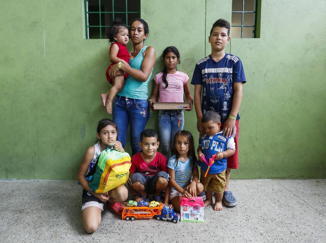 Familia Echavarria Hincapie. Foto: Manuel Saldarriaga 