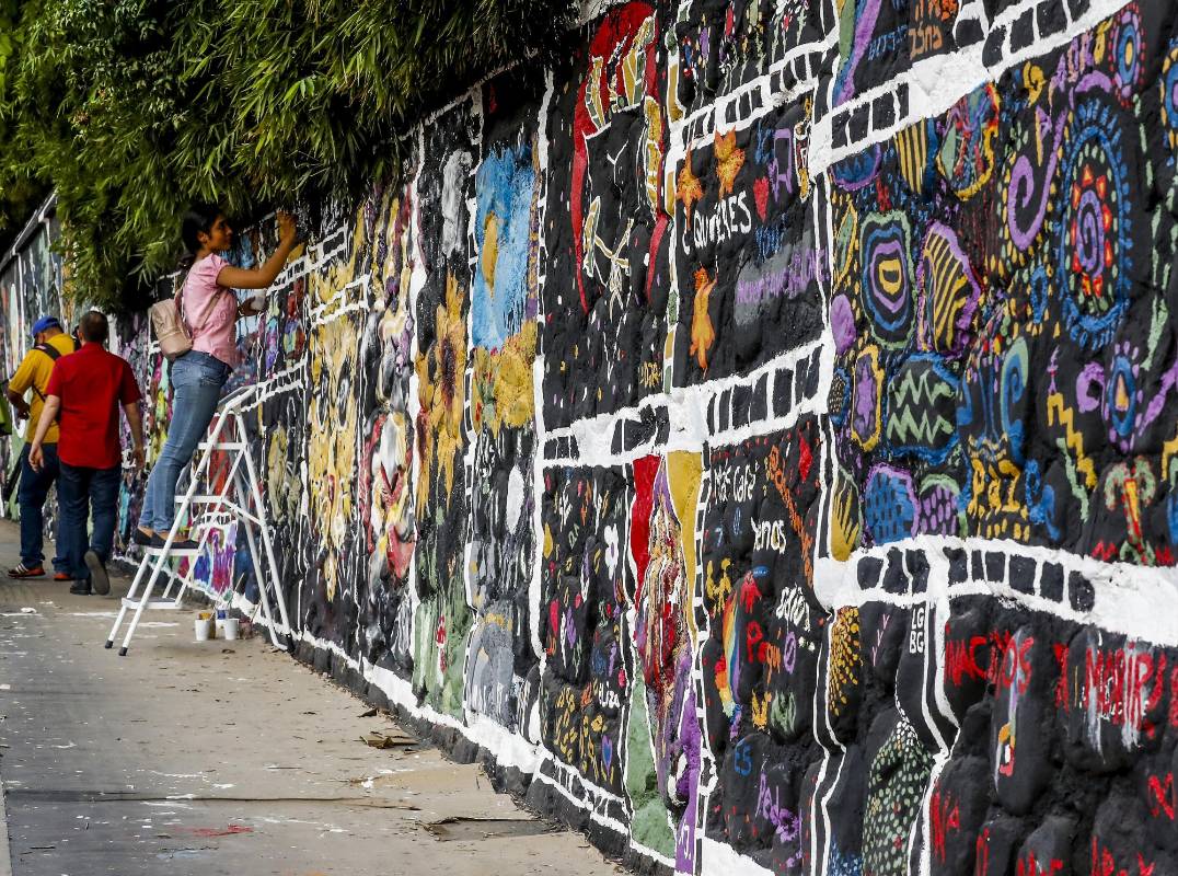 La totalidad del mural será presentado a la ciudad el viernes 12 de julio. Foto: Jaime Pérez Munévar