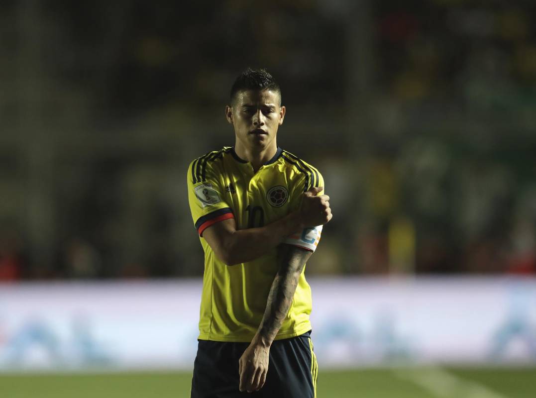 James Rodríguez al final del juego. FOTO AP