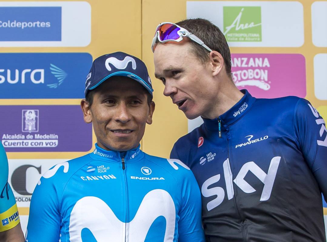 Con la victoria de Nairo Quintana y el título de Miguel Ángel López terminó el Tour Colombia 2.1 que se corrió en Antioquia y contó, entre otros, con la presencia del cuatro veces campeón del Tour de Francia, Chris Froome. FOTOS MANUEL SALDARRIAGA Y JUAN ANTONIO SÁNCHEZ.