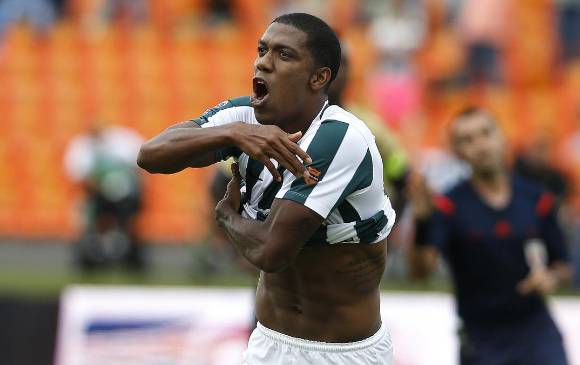 Orlando Berrío es uno de los jugadores con velocidad, explosión y gol en Nacional. FOTO JUAN ANTONIO SÁNCHEZ