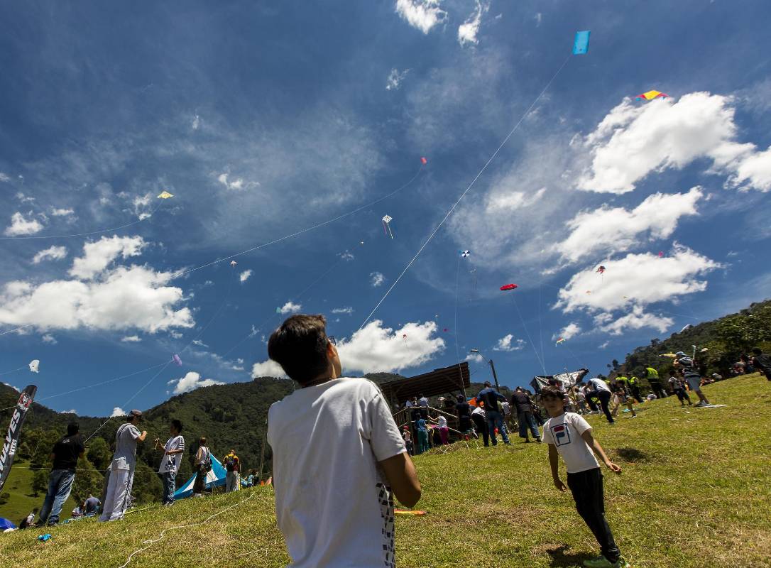 DiAdemás de disfrutar los vientos de agosto volando cometas, quienes se convocaron en Buga pudieron apreciar la creatividad en el aire. FOTO: CAMILO SUÁREZ.