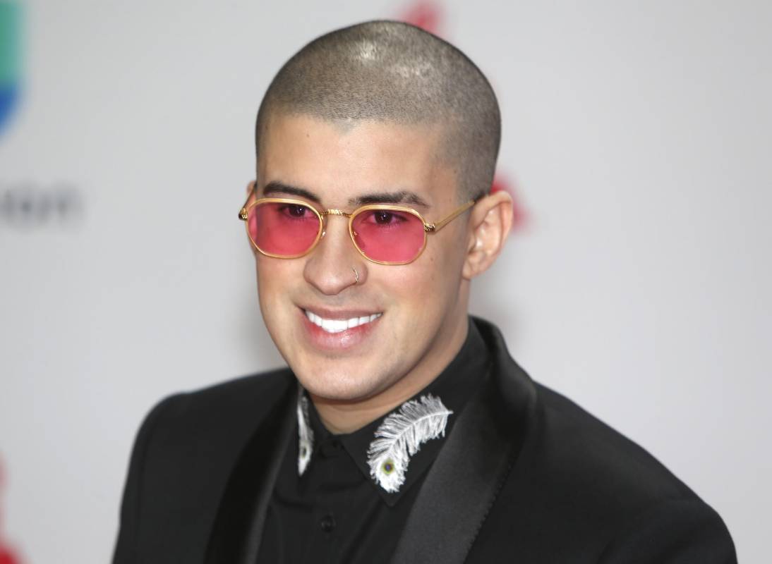 Bad Bunny en los Latin Grammy. FOTO Reuters