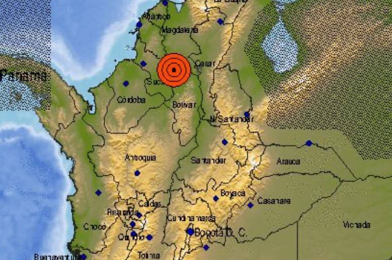 Temblor de magnitud 5,7 se sintió en Antioquia