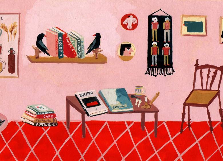 “La biere”, fragmento de la Residencia São João, una casa del siglo XIX en Brasil, otra de sus casas. ILUSTRACIÓN maría Luque