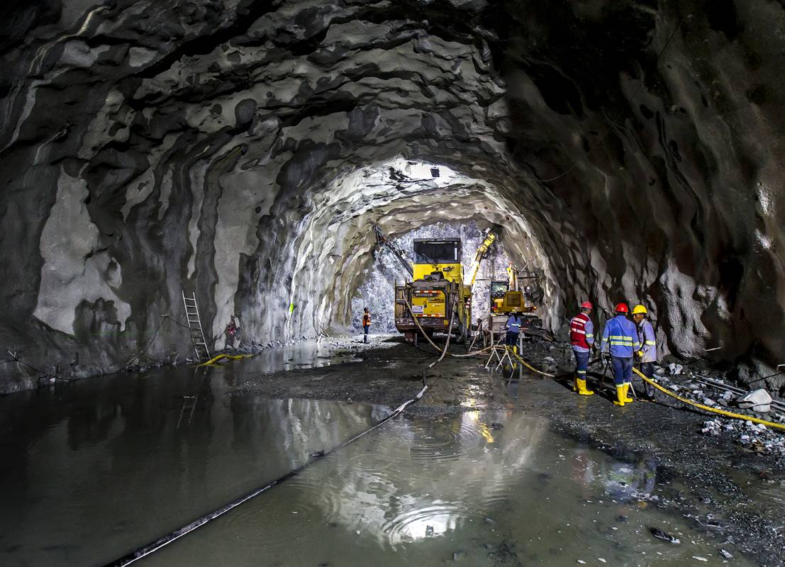 La construcción del túnel hace parte del proyecto de la Autopista Mar 1, una de las autopistas de la Prosperidad. Foto Juan Antonio Sánchez Ocampo
