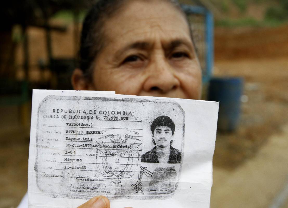 Dayron Atencio fue una de las cinco víctimas de la masacre guerrillera de 1999 en Pueblo Bello. FOTO: Donaldo Zuluaga.