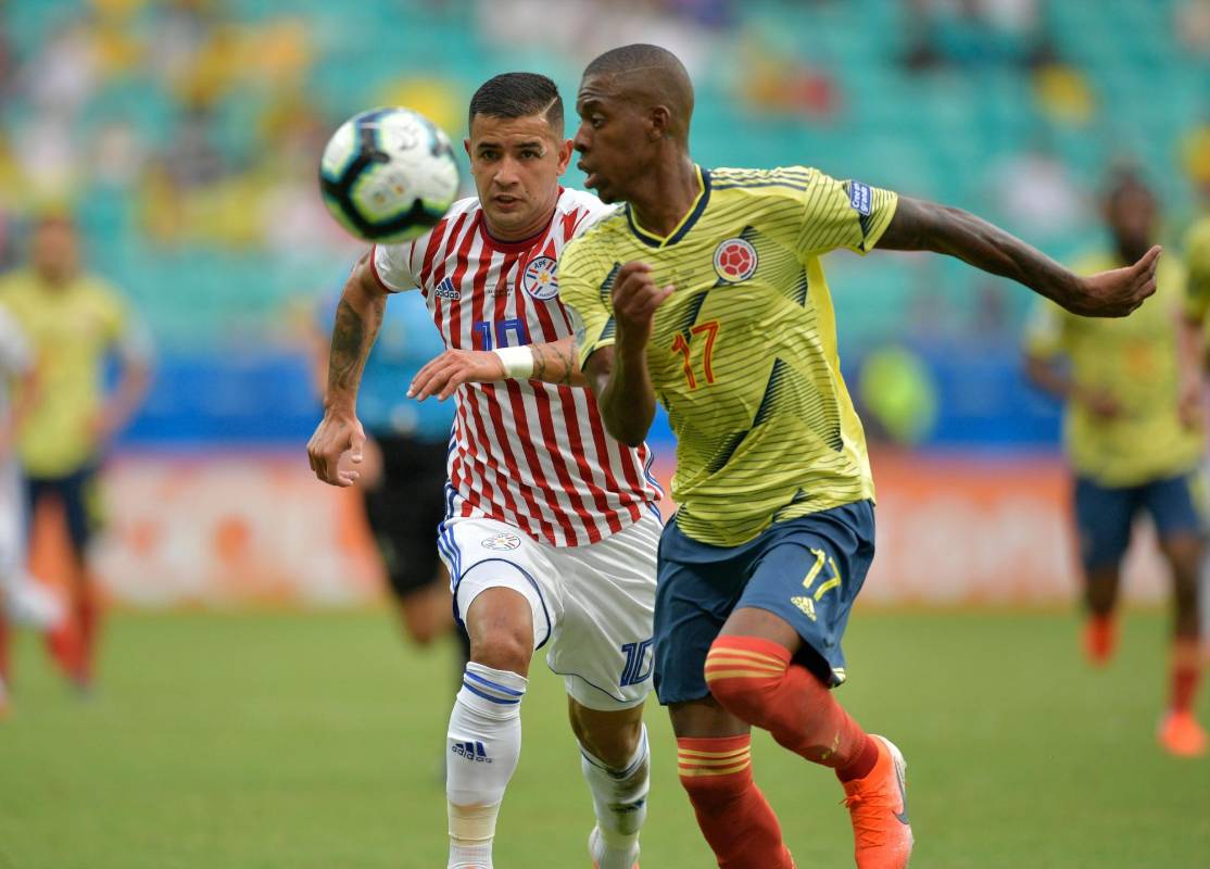 A partir de esta jugada fue la selección del portugués Carlos Queiroz la que mandó, porque los laterales Santiago Arias y Cristian Borja comenzaron a presionar y a salir veloces al ataque, y arriba entre Juan Cuadrado y Radamel Falcao hacían valer sus galones. FOTO AFP